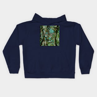 Tree bark lichen Kids Hoodie